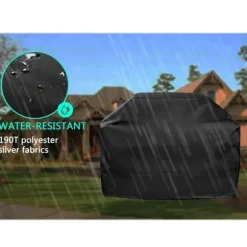 Lollanda Överdrag till trädgårdsgrill, Vattentät Grillöverdrag , Oxford Vattentätt, UV-skydd Grillskydd 145 x 61 x 117cm