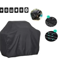 Lollanda Överdrag till trädgårdsgrill, Vattentät Grillöverdrag , Oxford Vattentätt, UV-skydd Grillskydd 145 x 61 x 117cm