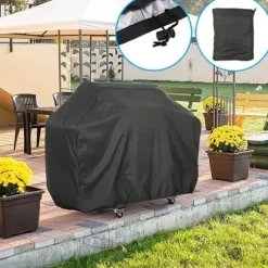 Lollanda Överdrag till trädgårdsgrill, Vattentät Grillöverdrag , Oxford Vattentätt, UV-skydd Grillskydd 145 x 61 x 117cm