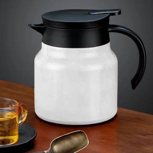 Löstagbar isolerad te- och kaffekanna 1000ml - Vit