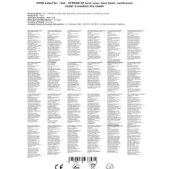 Öltapp - STREAM 80 ölväska, genomströmningskylare, 2-rads torrkylare, KEG:Type M, KEG 2:Type A