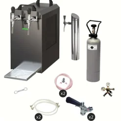 Öltapp - STREAM 80 ölväska, genomströmningskylare, 2-rads torrkylare, KEG:Type M, KEG 2:Type A