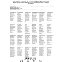 Öltapp - STREAM 80K ölväska, genomströmningskylare, 2-rads torrkylare, KEG:Type G, KEG 2:Type A