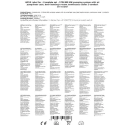 Öltapp - STREAM 80K ölväska, genomströmningskylare, 2-rads torrkylare, KEG:Type A, KEG 2:Type G