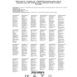 Öltapp - STREAM 80K ölväska, genomströmningskylare, 2-rads torrkylare, KEG 2:Type G, KEG:KeyKeg