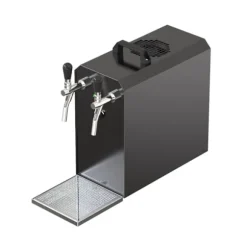 Öltapp, öldispenser, ölmaskin STREAM 50 ölväska, genomströmningskylare, 2-rads torrkylare, 55 liter/h SVART UTGÅNG, KEG 2:Type M, KEG:NC Adapter