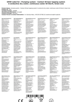 Öltapp, öldispenser, ölmaskin, ölautomat, ölkylare, öltappingssystem - Kontakt 40 2-rads torrkylare, flödeskylare 50 liter/h, Green Line