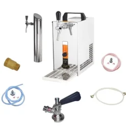 Öltapp, öldispenser, ölmaskin PYGMY 25 / K med membranpump, 1-sidigt torrkylningsanordning av stål, 35 liter/h, inkl dispenser, Green Line, KEG:Type D | CDON