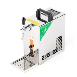 Öltapp, öldispenser, ölmaskin PYGMY 25 / K med membranpump, 1-sidigt torrkylningsanordning av stål, 35 liter/h, inkl dispenser, Green Line, KEG:Type D | CDON