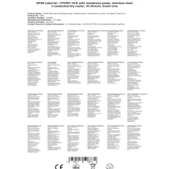Öltapp, öldispenser, ölmaskin, ölautomat, ölkylare PYGMY 25 / K med membranpump, 1-rads torrkylare av rostfritt stål, 35 liter/h, Green Line