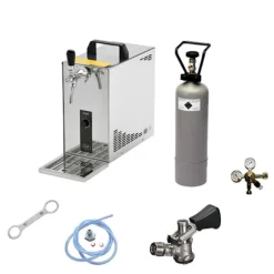 Öltapp, Öltappingssystem, PYGMY 25, en linje torr kylare, 35 liter/h -Bierkoffer, waterchiller, Green Line, KEG:NC Adapter