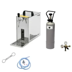 Öltapp, Öltappingssystem, PYGMY 25, en linje torr kylare, 35 liter/h -Bierkoffer, waterchiller, Green Line, KEG:NC Adapter