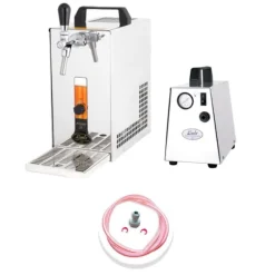 Öltapp PYGMY 25, en linje torr kylare, 35 liter/h -Bierkoffer, waterchiller, Green Line, KEG:NC Adapter