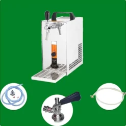 Öltapp ,PYGMY 20/K, med membranpump en linje torr kylanordning gjord av rostfritt stål, 25 liter/h, Green Line, KEG:5 liters adapter