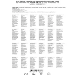 Öltapp STREAM 50K med luftpump, ölväska, genomströmningskylare 2-radig torr svalare, upp till 55 liter / h - SVART UTGÅNG, KEG:Type M, KEG 2:Type M