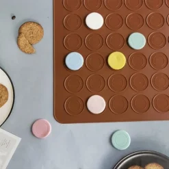 Macaron Kakform i Silikon / Form - 48 platser