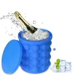 Magic Ice Cube Tray Fathink Fat Hållbar silikonishink Ishink Ice Cube Maker Blue@H4