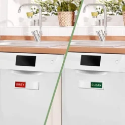 Magnet för diskmaskin REN / SMUTSIG skylt Röd/grön