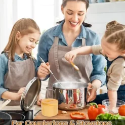 Magnetisk kryddlåda för matbordet - förvaringslösning gjord av bambu, roterande lock och sked - håller innehållet torrt