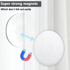 Magnetiska duschdraperivikter, Använd för viktat duschdraperifoder, flaggvikter, undvik att blåsa runt, Arbeta för draperier, bordsduk, flagga (vit) | CDON