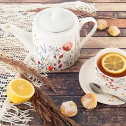 MAKI kaffe- och tekanna i porslin 1 l