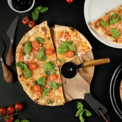 Maku Pizzaset Med Bricka Och Skärare