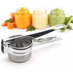 Manuell fruktjuicer i rostfritt stål - Handpressextraktor för färsk frukt- och grönsaksjuice