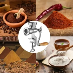 manuell kaffekvarn med klämdesign, justerbar finhet, arbetsbesparande och multifunktionell