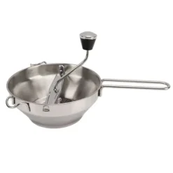 Manuell matkvarn i rostfritt stål för mosning av sylt, grönsaker, frukt, potatis och vitlök