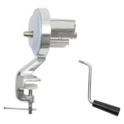 Manuell Pastamaskin, Hållbar Aluminiumkonstruktion, Ergonomiskt Handtag,110V, Silver