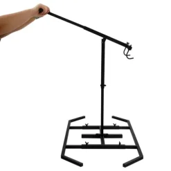 Manuell soppress - Avfallskomprimator - Höjdjusterbar 48,5–64,5 cm (3 nivåer) - Stål - Ugnshärdad lack - Svart