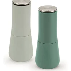 Manuella Peppar- och Saltkvarnar - JOSEPH JOSEPH - Milltop - Justerbar Keramik - Grön - 2 stycken