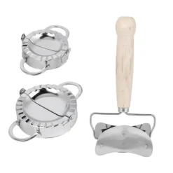 Manuellt dumplingverktyg i 304 rostfritt stål med dumplingwrap-verktyg, köksredskap