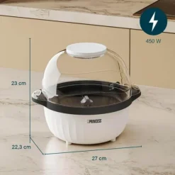 Maskin för Popcorn Prinsessa 292980, 4,5 L, Motoriserad, Kompakt, 450W