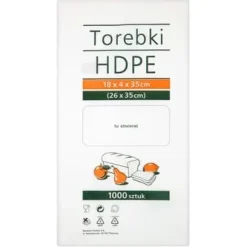 Matkassar 18x4x35cm 26x35cm 1000 stycken HDPE