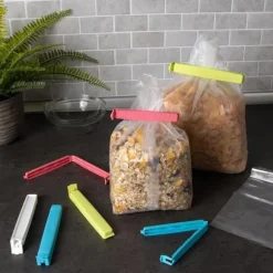 Matlåssklipp (x18) – Återanvändbara, hermetiska och färgglada