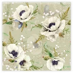 Matservett Vita Blommor 20-pack Ivars i Lanna