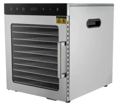 Mattorkare, 10 brickor, justerbar temperaturkontroll,Silver