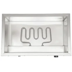 Matvärmare - Bain-marie vattenbad - 3 x 7 l behållare - Rostfritt stål - Buffé servering - Silver