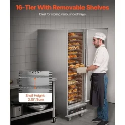 Matvärmare Hot Box, 16-vånings koncessionsvärmeskåp, med vattenbricka