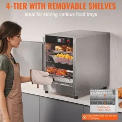 Matvärmare Hot Box, 4-vånings koncessionsvärmeskåp, med vattenbricka