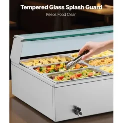 Matvärmare, 110x57x38,5 cm, rostfritt stål