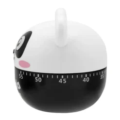 Mekanisk Kökstimer Manuella Djurformade Räknare för Matlagning Timerverktyg (Svart)