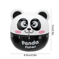 Mekanisk Kökstimer Manuella Djurformade Räknare för Matlagning Timerverktyg (Svart)