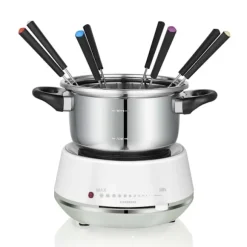 MELISSA Elektrisk fondue 2L 1200W Rostfritt stål / Vit