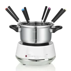 MELISSA Elektrisk fondue 2L 1200W Rostfritt stål / Vit