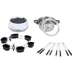 MELISSA Elektrisk fondue 2L 1200W Rostfritt stål / Vit