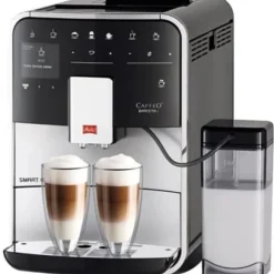 Melitta CAFFEO Barista T Smart Automatisk kaffemaskin med "Cappuccino" ångmunstycke 15 bar silver