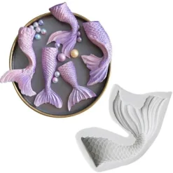 Mermaid Sjöjungfru Fena Silikonform