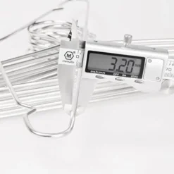 Metallgalgar 30-pack, rostfritt stål, robusta metallgalgar 40 cm